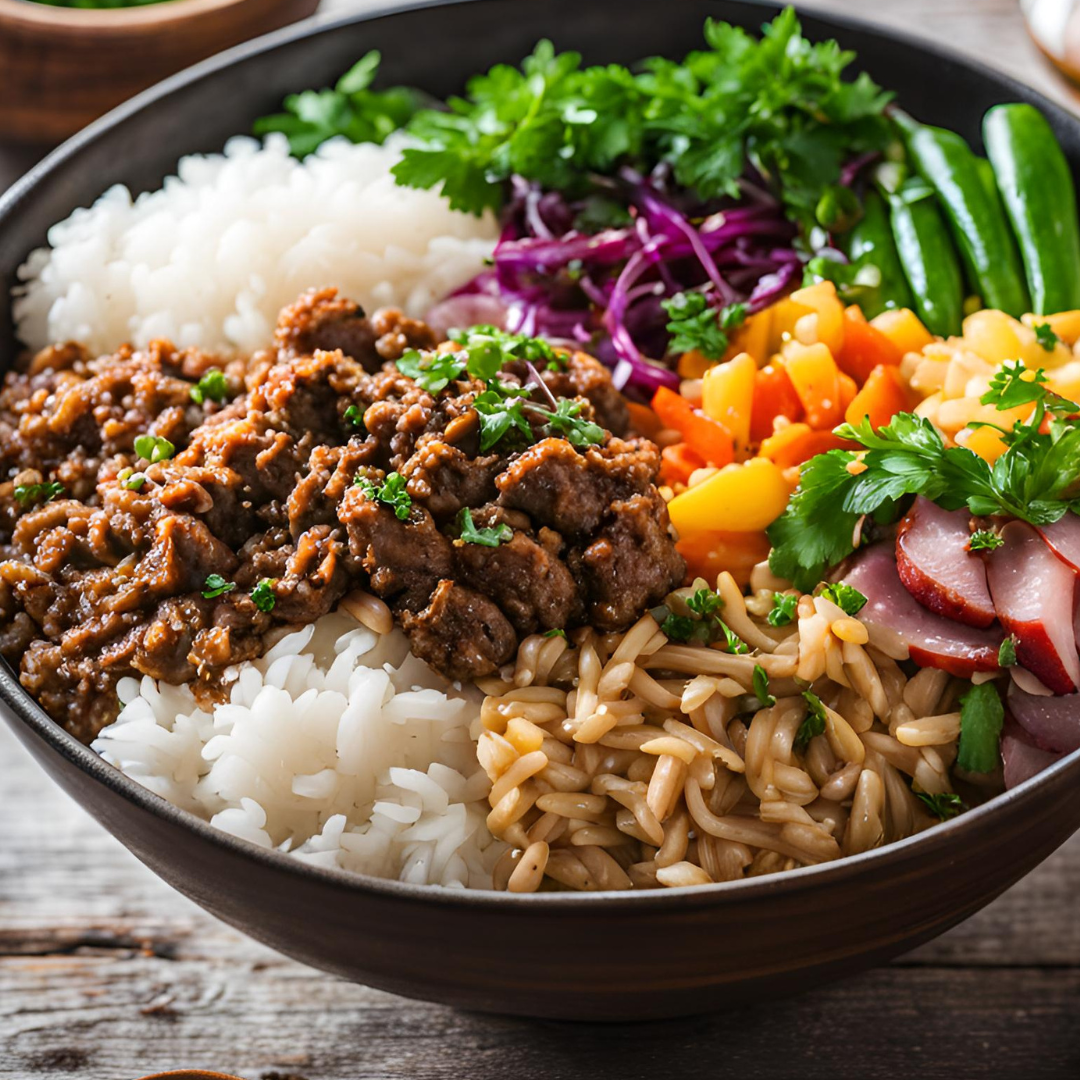 秋のみそそぼろ丼